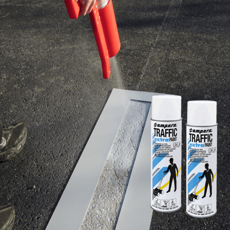 Sjablong med Parkeringsstripe 290 cm + 2 stk merkespray