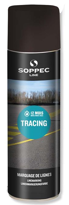 Hovedbilde Soppec merkespray for asfalt og betong 500 ml Svart