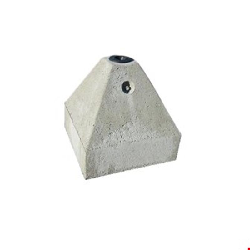 Betongfundament - Løsfot for skiltstolpe pyramide 175 kg