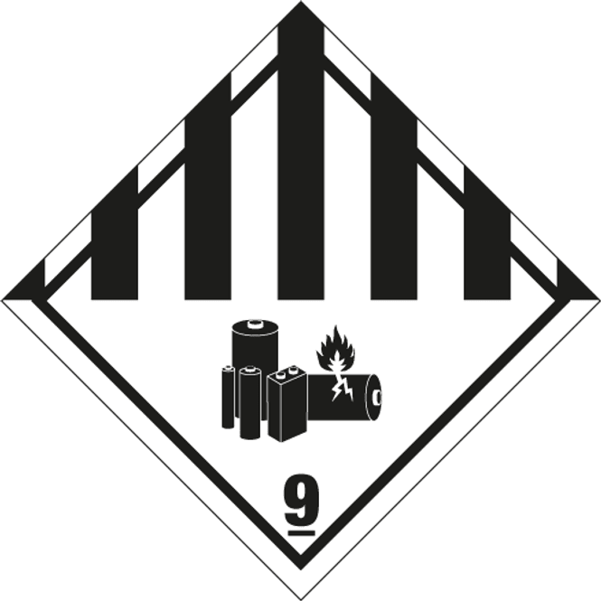 Hovedbilde Faredessel Klasse 9A - Litiumbatterier