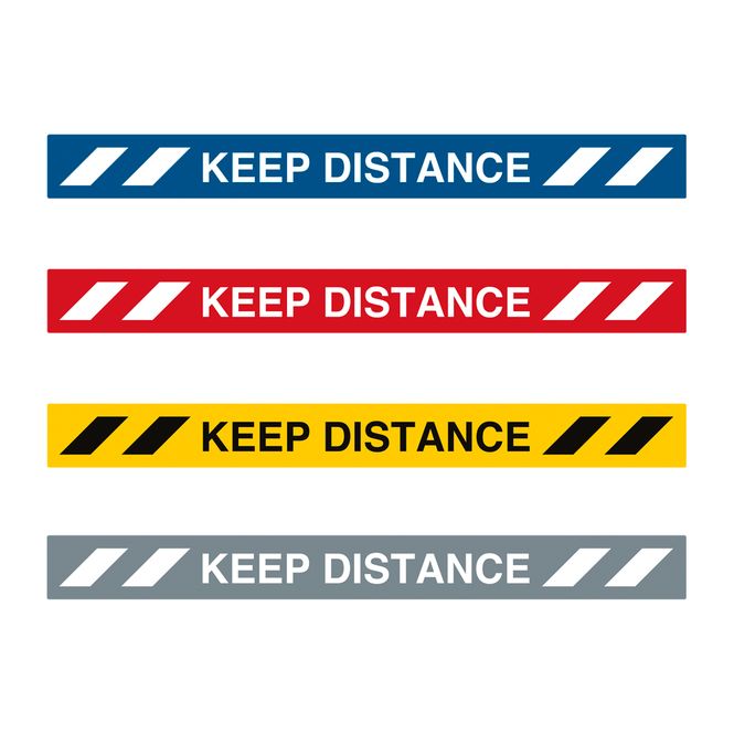 Hovedbilde Keep Distance gulvskilt 100 x 1000mm