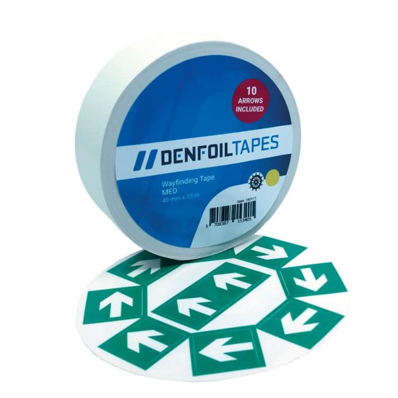 Etterlysende ledelinje - tape med eller uten pil