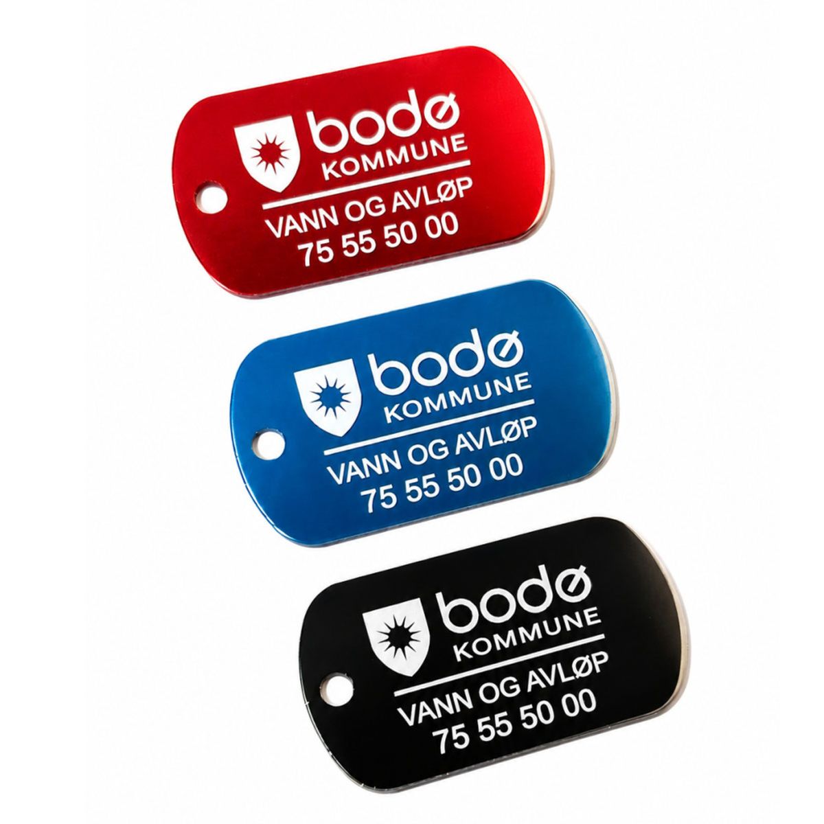  Dog Tag – gravert militær ID-tag i aluminium