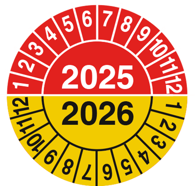 Hovedbilde Kontrollmerker / godkjenningsmerke 2025-2026 (10 stk)