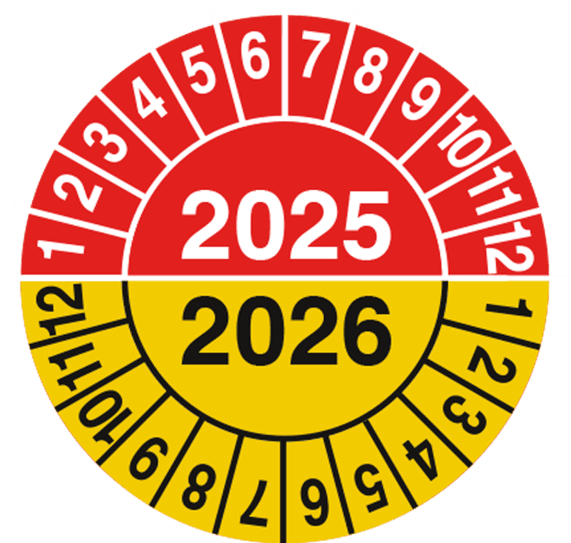 Kontrollmerker / godkjenningsmerke 2025-2026 (10 stk)