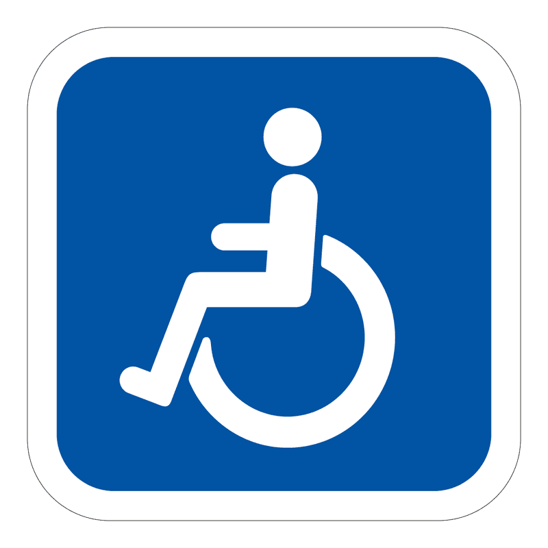 HC Parkering – Skilt med Rullestolsymbol