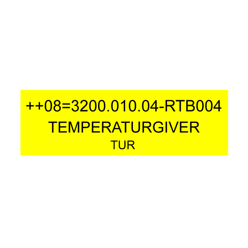 Merkeskilt TFM Type 1 95 x 30 mm
