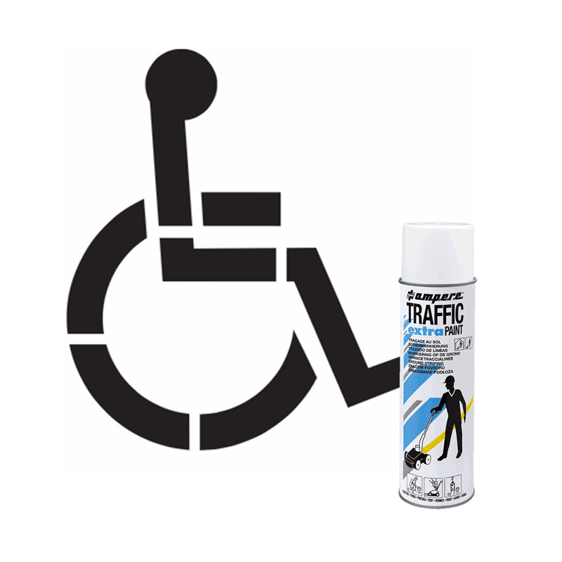 Sjablong og Merkespray for HC Parkering - Pakketilbud
